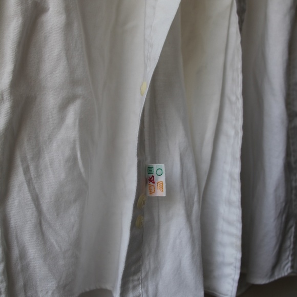 White 1990s Vintage GM Goodwrench Embroidered Button Down Shirt (Men's 15.5) - Picture 4 of 6